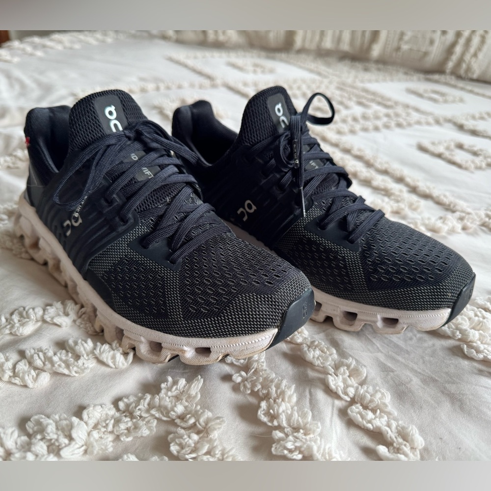 Size 7 - Women's On Cloudswift Black/Rock - 41-99581 Sneakers Shoes